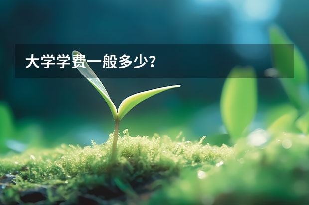大学学费一般多少？