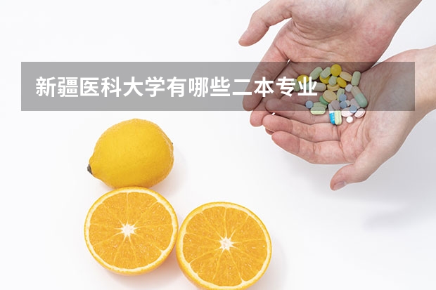 新疆医科大学有哪些二本专业