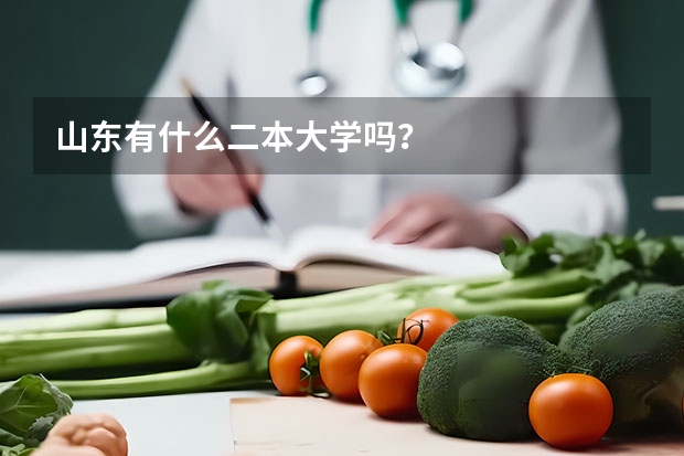 山东有什么二本大学吗？
