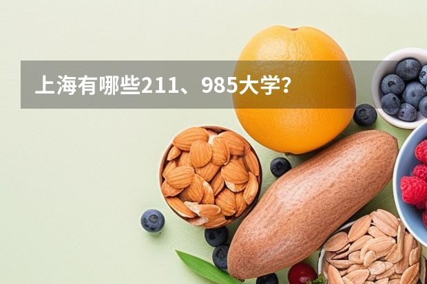 上海有哪些211、985大学？