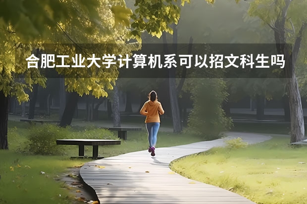 合肥工业大学计算机系可以招文科生吗