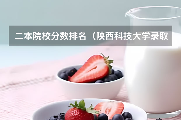 二本院校分数排名（陕西科技大学录取分数线）