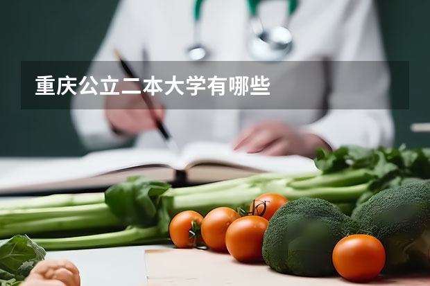 重庆公立二本大学有哪些