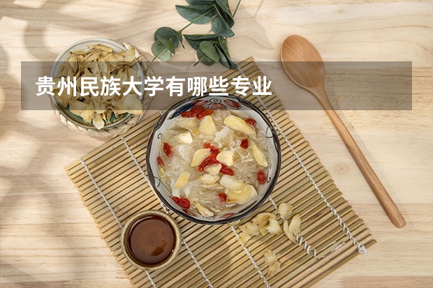 贵州民族大学有哪些专业