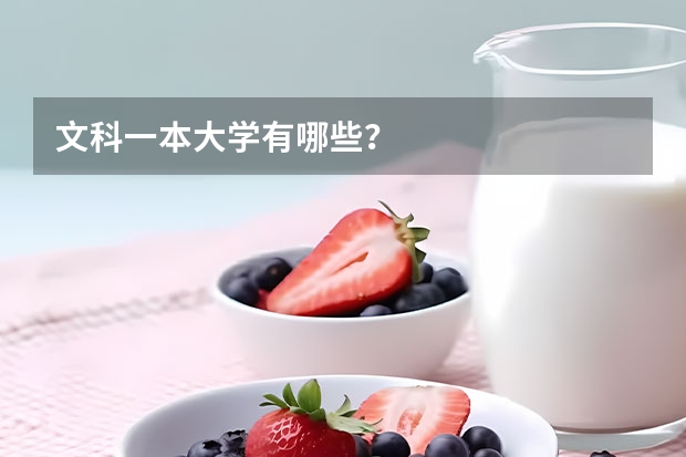 文科一本大学有哪些？