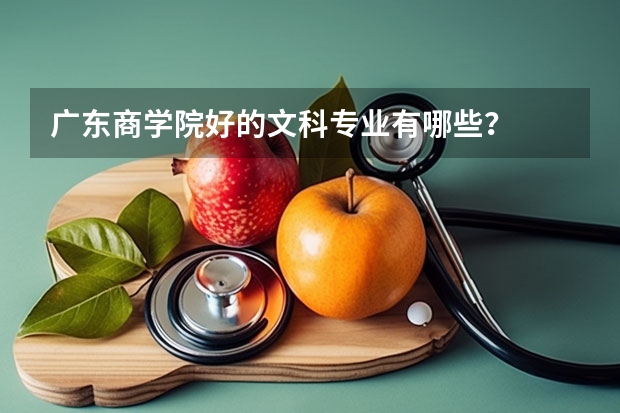 广东商学院好的文科专业有哪些？
