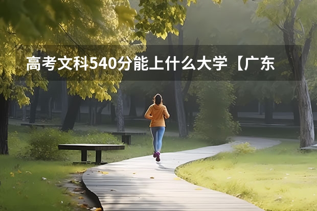 高考文科540分能上什么大学【广东】