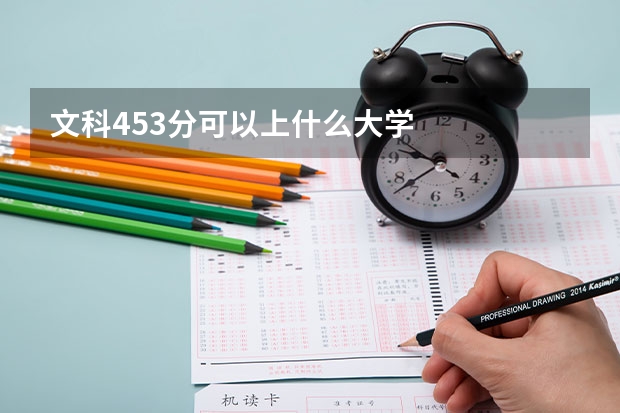文科453分可以上什么大学