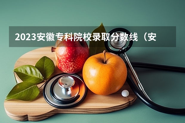 2023安徽专科院校录取分数线（安医大2023临床医学录取分数线）