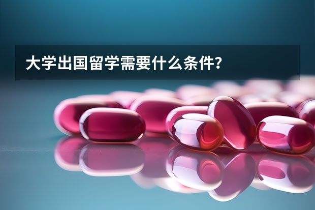 大学出国留学需要什么条件？
