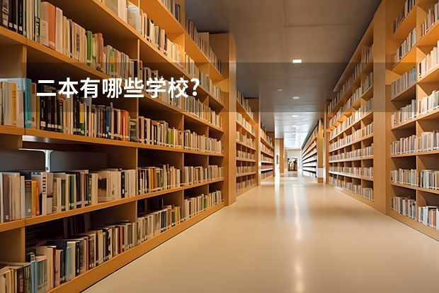 二本有哪些学校?