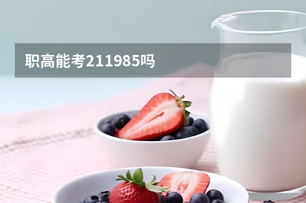 职高能考211.985吗