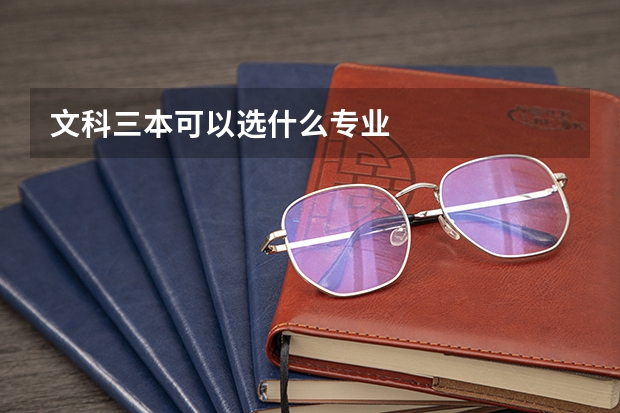 文科三本可以选什么专业