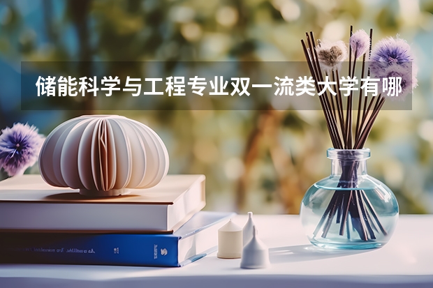 储能科学与工程专业双一流类大学有哪些