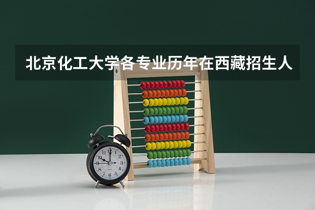 北京化工大学各专业历年在西藏招生人数是多少