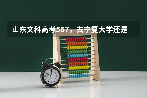 山东文科高考567,去宁夏大学还是西北师范大学好吗