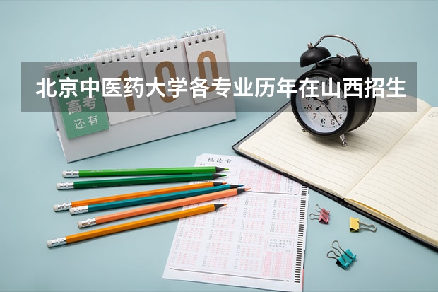 北京中医药大学各专业历年在山西招生人数是多少