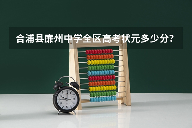 合浦县廉州中学全区高考状元多少分？