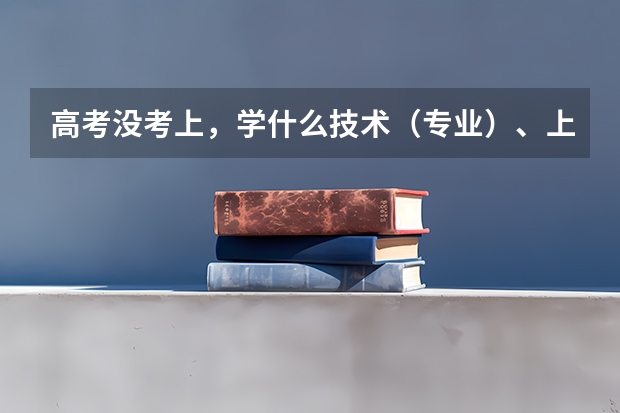 高考没考上，学什么技术（专业）、上什么学校好呢？