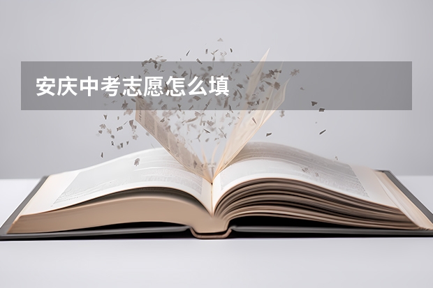安庆中考志愿怎么填
