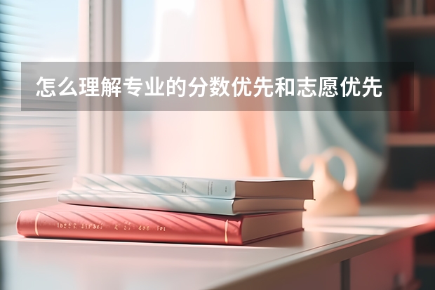 怎么理解专业的分数优先和志愿优先