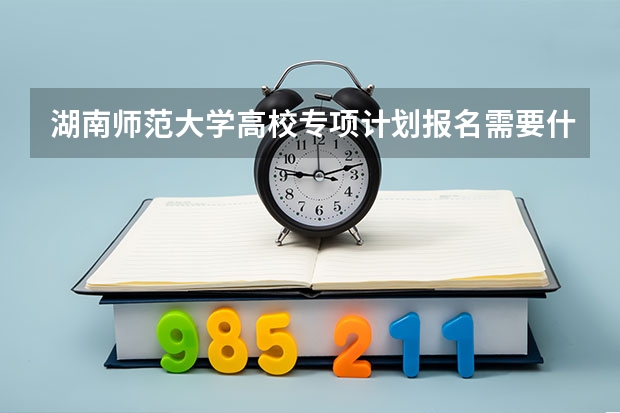 湖南师范大学高校专项计划报名需要什么材料
