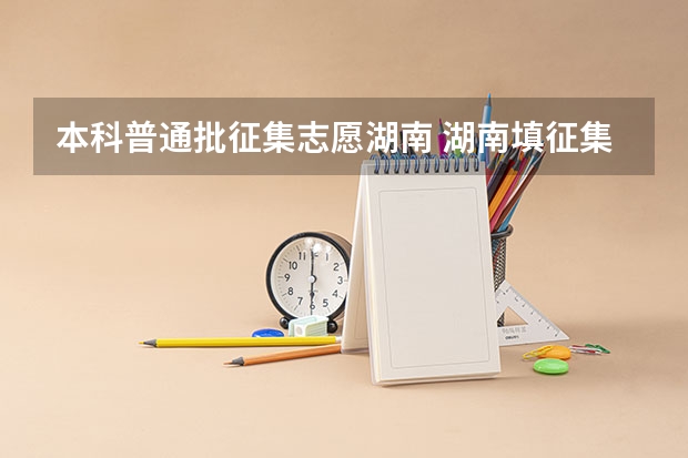 本科普通批征集志愿湖南 湖南填征集志愿可以填几个？
