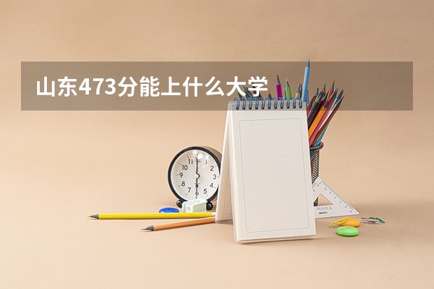 山东473分能上什么大学