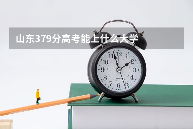 山东379分高考能上什么大学