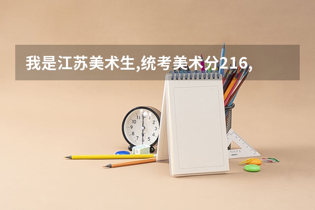 我是江苏美术生,统考美术分216,文化就211,怎么上大学啊?