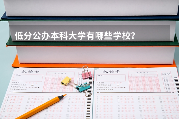 低分公办本科大学有哪些学校？