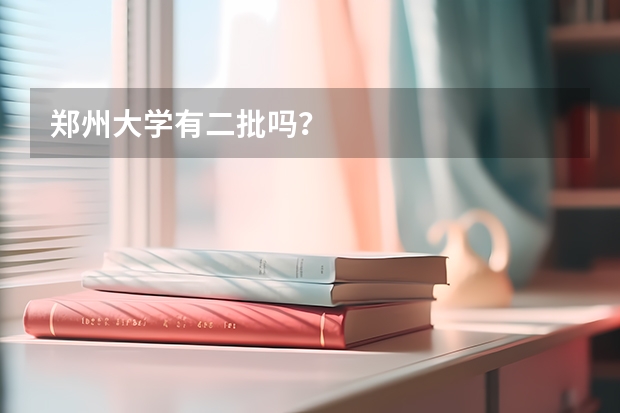 郑州大学有二批吗？