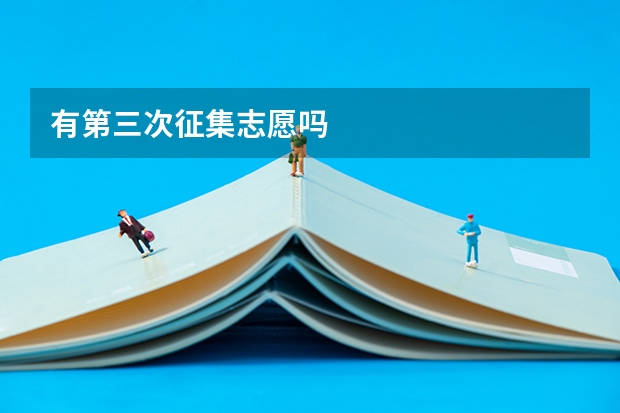 有第三次征集志愿吗
