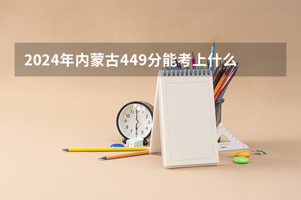 2024年内蒙古449分能考上什么大学?