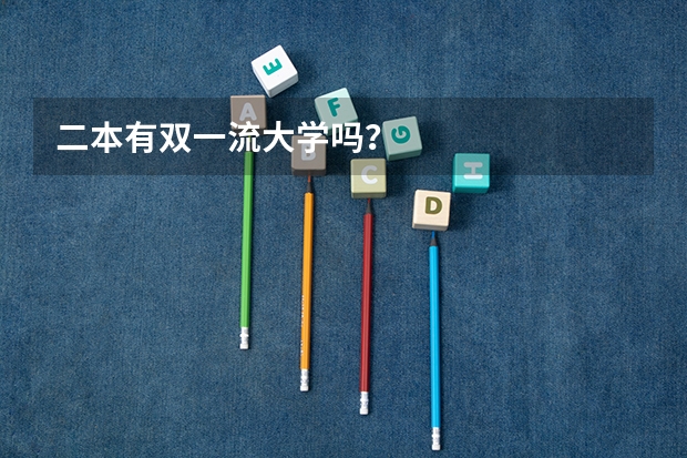 二本有双一流大学吗？