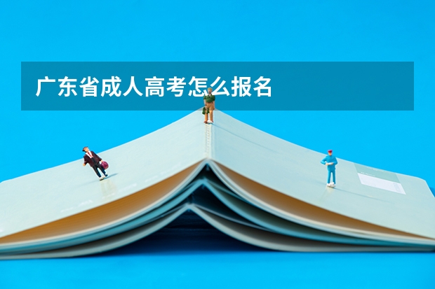 广东省成人高考怎么报名