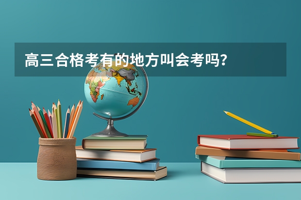高三合格考有的地方叫会考吗？