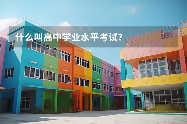 什么叫高中学业水平考试？