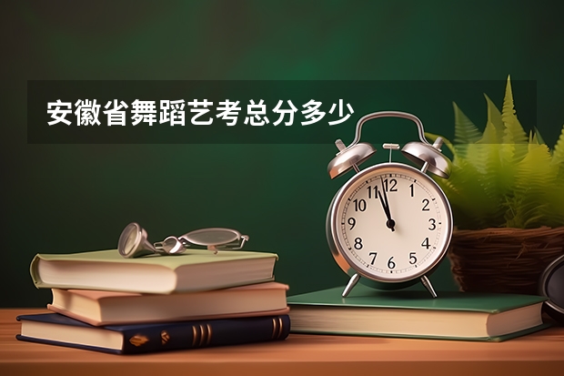 安徽省舞蹈艺考总分多少