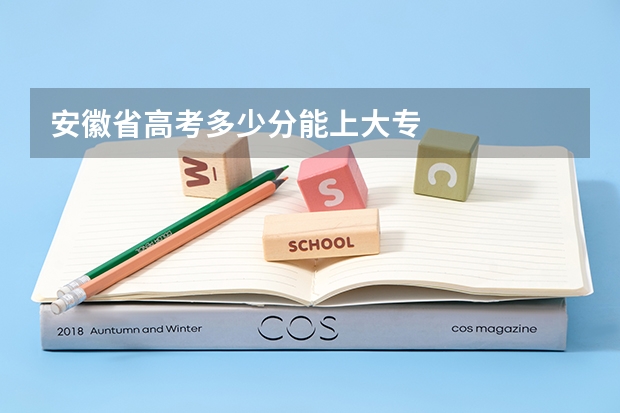 安徽省高考多少分能上大专