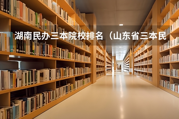 湖南民办三本院校排名(山东省三本民办高校学费排名)