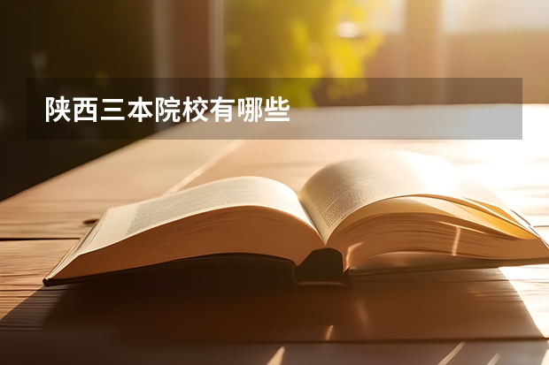 陕西三本院校有哪些