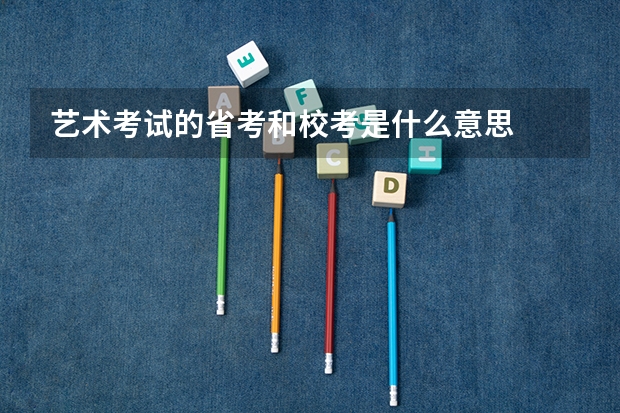 艺术考试的省考和校考是什么意思