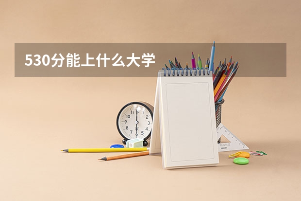 530分能上什么大学