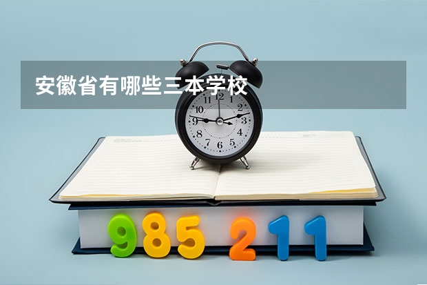 安徽省有哪些三本学校