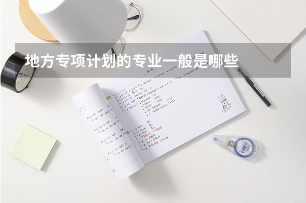 地方专项计划的专业一般是哪些