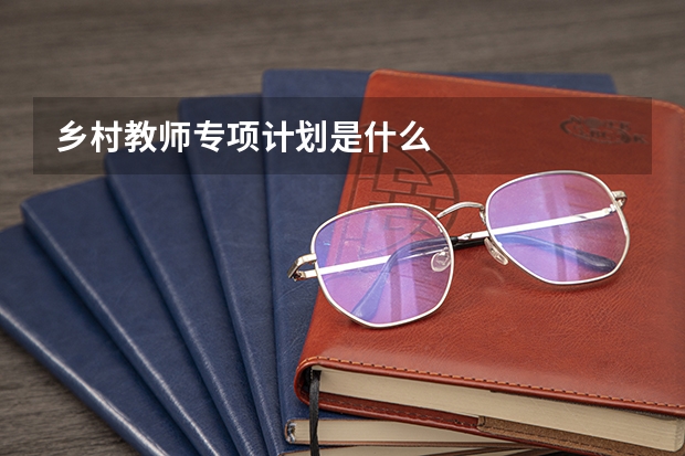 乡村教师专项计划是什么