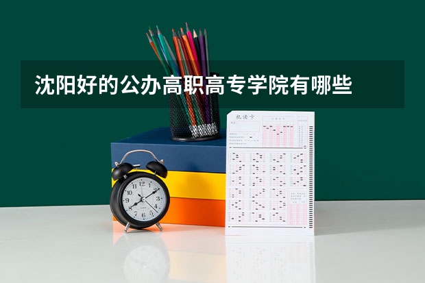 沈阳好的公办高职高专学院有哪些