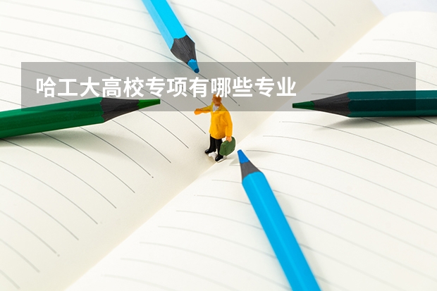 哈工大高校专项有哪些专业