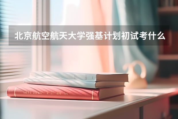 北京航空航天大学强基计划初试考什么